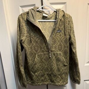 Columbia Olive Geometric Pullover